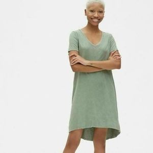 Gap Womens Midi Jersey T-shirt Dress Vintage Palm